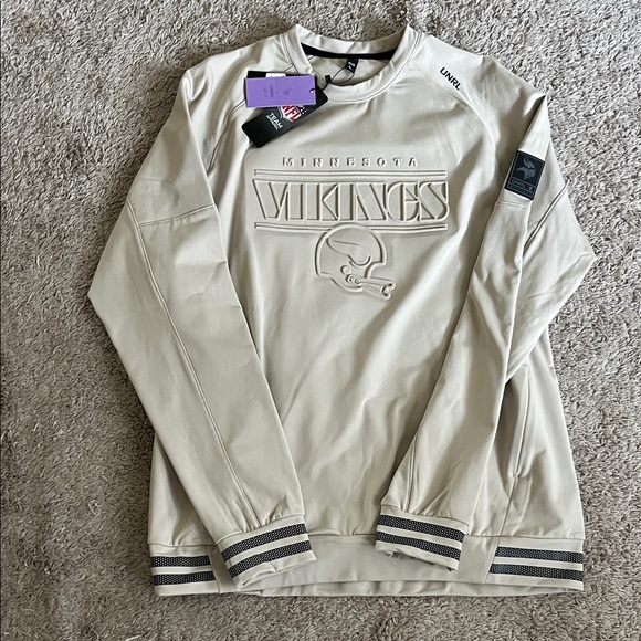 UNRL Tan Vikings crew neck